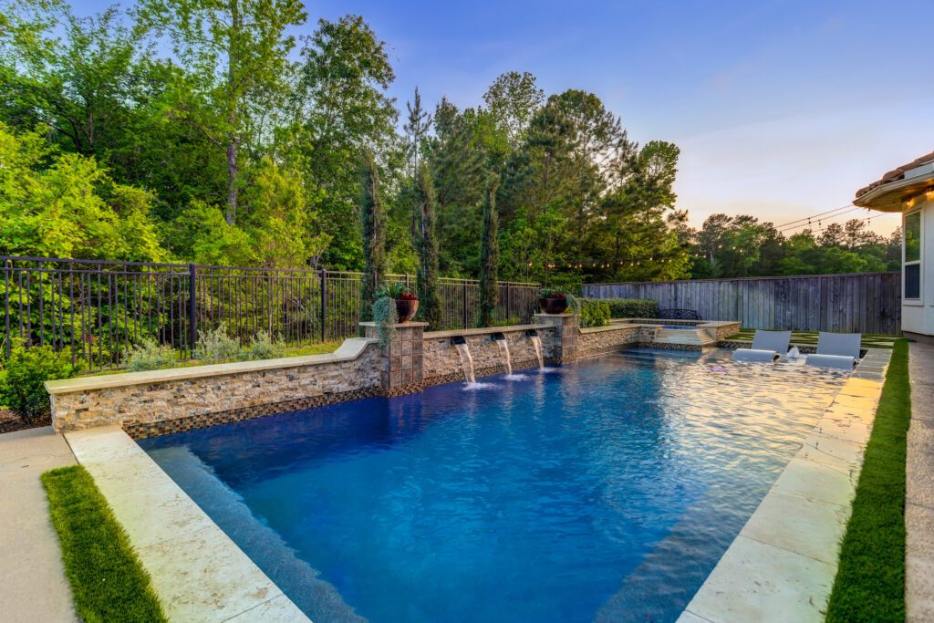 luxury custom pool design in brazos county and montgomery county